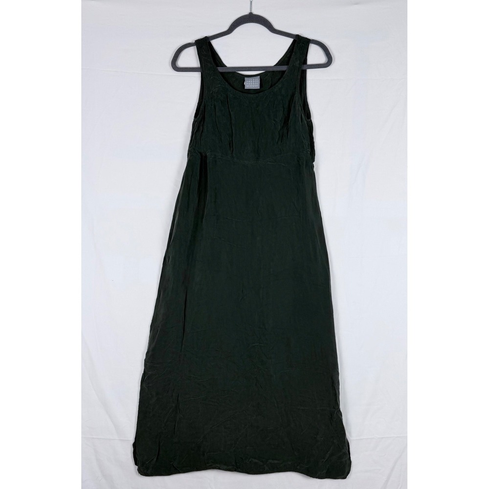 Rabbit Designs Forest Rayon Shift Dress M Empire Waist Sleeveless Goblincore